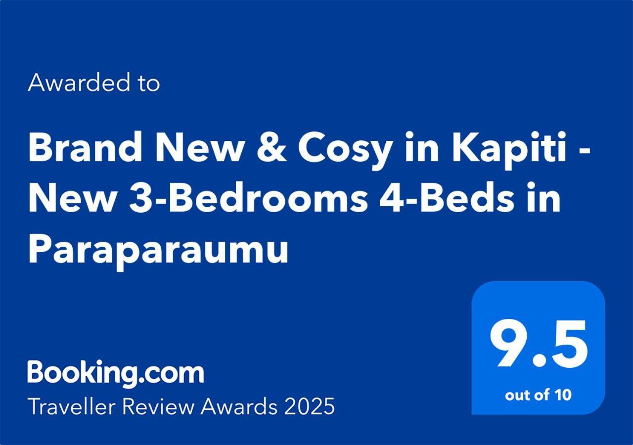 Brand New & Cosy In Kapiti - New 3-Bedrooms 4-Beds In Paraparaumu Kültér fotó